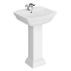 Rydal Traditional Basin + Pedestal (1 Tap Hole)