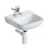 Armitage Shanks Portman 21 40cm Left Hand Taphole Washbasin (No Overflow) - S215901 -Wall Hung Basins Shop S215901 P