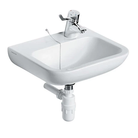 Armitage Shanks Portman 21 50cm Right Hand Taphole Washbasin (No Overflow) - S225401 3 Armitage Shanks Portman 21 50cm Right Hand Taphole Washbasin (No Overflow) - S225401