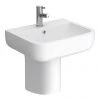 RAK Series 600 52cm Basin + Half Pedestal -Wall Hung Basins Shop S600 52BAS HPED p
