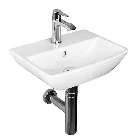 RAK Summit Square Cloakroom Hand Basin Sink 40cm 1TH 4 RAK Summit Square Cloakroom Hand Basin Sink 40cm 1TH - Image 2