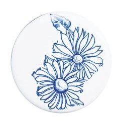 Silverdale Victorian Blue Garden Pattern 635mm Wide Basin with Full Pedestal -Wall Hung Basins Shop Silverdale Victorian Blue Garden Pattern 635mm Wide Basin with Full Pedestal d3 460