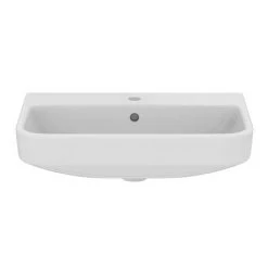 Ideal Standard i.Life S 600mm Compact 1TH Washbasin - T458301 -Wall Hung Basins Shop T458301 D2 460