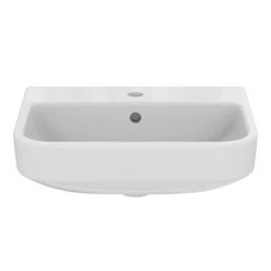 Ideal Standard i.Life S 500mm Compact 1TH Washbasin - T518501 -Wall Hung Basins Shop T518501 D2 460