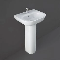 RAK Tonique 45cm Basin 1TH with Full Pedestal