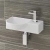 Valencia Wall Hung Basin (400mm Wide - Gloss White)