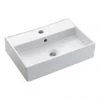 Crosswater - Turin 1 Tap Hole Countertop or Wall Mounted Basin - 500 x 350mm -Wall Hung Basins Shop WM0017BSCW P