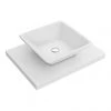 600 x 450mm White Shelf with Lazio Basin -Wall Hung Basins Shop WSVES983 p