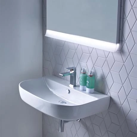 Roper Rhodes Zest 700mm Wall Mounted or Countertop Basin - Z70SB 3 Roper Rhodes Zest 700mm Wall Mounted or Countertop Basin - Z70SB - Image 2